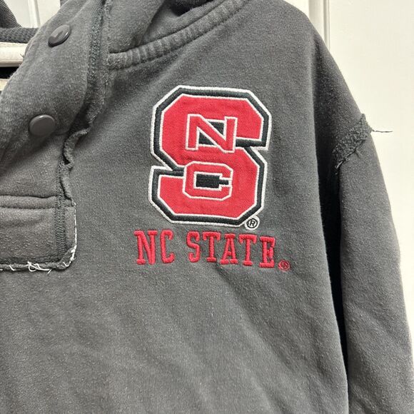 Vintage NC State Wolfpack Embroidered Hoodie  Mens XL Gray Colosseum Y2K VTG - Picture 2 of 4